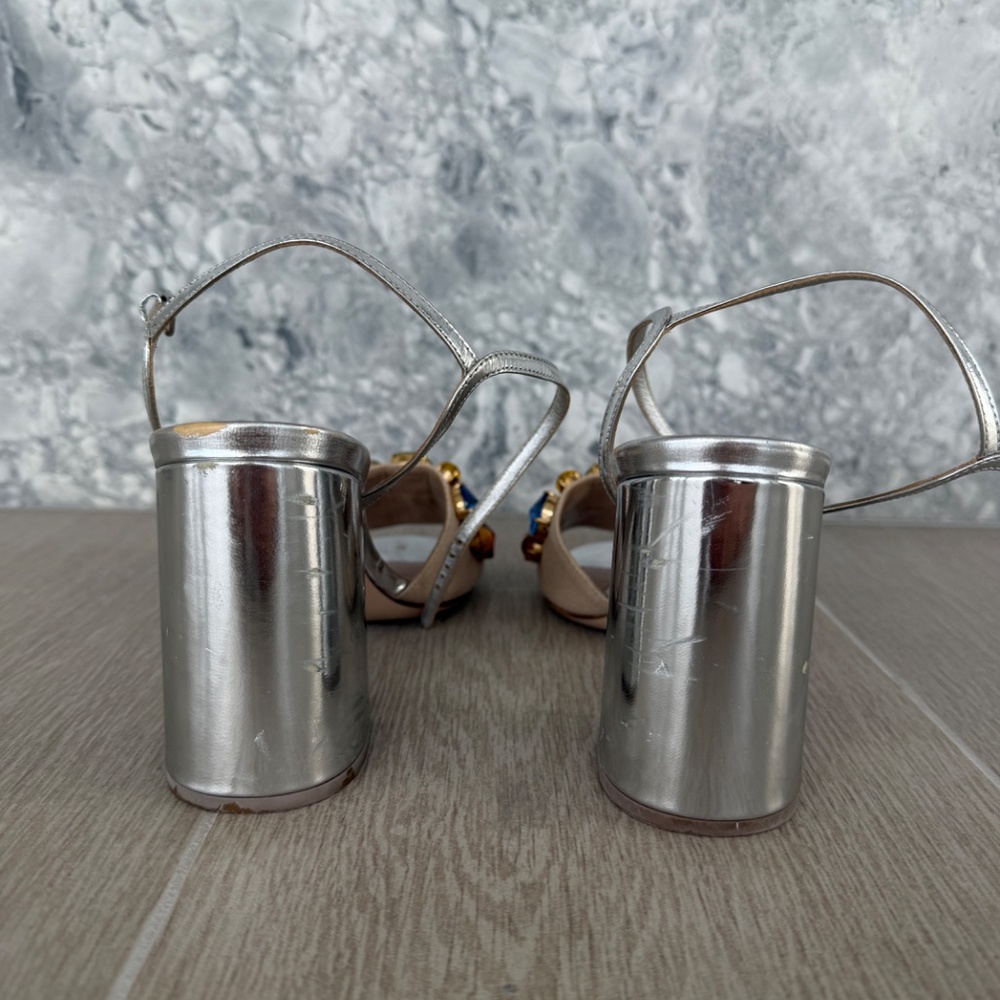 Silver Miu Miu Sandals - Picture 7 of 10